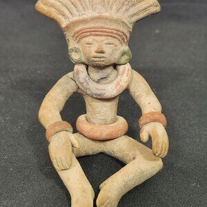 Vintage Pre-Columbian Style Terracotta Pottery Figurine